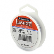 Beadalon filo infilaperle elastico diametro 0.8mm 25 metri argento satinato