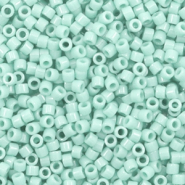 Perline Miyuki Delica 11/0 Duracoat opaque dyed mint aqua blue DB-2356
