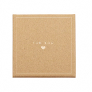 Confezione regalo 'for you &hearts;' marrone