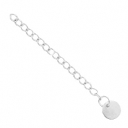 Componenti in acciaio inossidabile allungatrice 8 mm con piastra rotonda argento