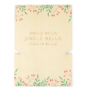 Espositori bigiotteria in cartoncino di legno "jingle bells" naturale (colore naturale di legno)