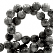 Perline in pietra naturale Labradorite 6mm antracite