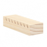Espositore per bigiotteria di legno per cartoline otto file naturale (colore naturale di legno)