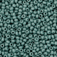 Rocailles Miyuki 11/0 Duracoat opaque eucalyptus green 11-4481