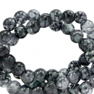 Perline di vetro 4 mm multicolore grigio scuro