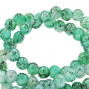 Perline di vetro 6 mm multicolore verde cenere