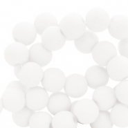 Perline in acrilico 6 mm bianco 
