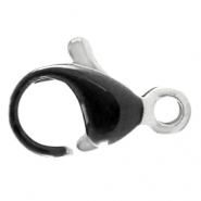 Componenti in acciaio inossidabile chiusura moschettone 10 mm nero-argento