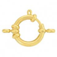 Componenti in acciaio inossidabile chiusura anello a molla 18 mm con anellini oro