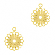 Pendenti in stile boh&eacute;mien a forma di fiore oro