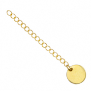 Componenti in acciaio inossidabile allungatrice con piastra rotonda 12mm oro