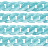 Catena in acrilico 22mm blu chiaro