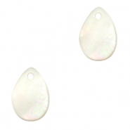 Pendenti di conchiglia prodotti speciali goccia bianco (colore naturale)
