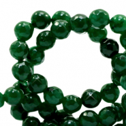 Perline in pietra naturale 6mm giada sfaccettata verde agata