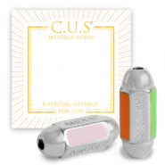 Message beads C.U.S&reg; per bigiotteria "amour" argento (privo di nichel)