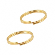 Componenti in acciaio inossidabile anellino bris&egrave; 10mm oro