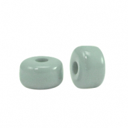 Perline Polaris Glaze rondella 6x4mm shiny verde mare