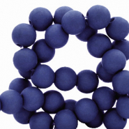 Perline in acrilico 6 mm blu reale scuro