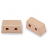 Perline Tile rettangolo rosa polvere
