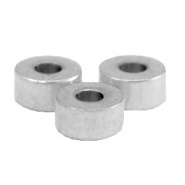 Perline in acciaio inossidabile rondella 4mm argento
