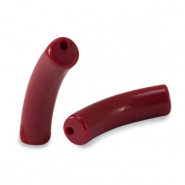Perline in acrilico tubo porto rosso