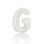 Pendenti di conchiglia prodotti speciali lettera G bianco (colore naturale)