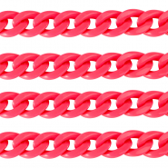 Catena in acrilico 18mm lucida rosa neon