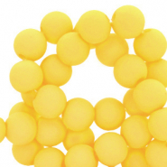 Perline in acrilico 4 mm giallo ardente