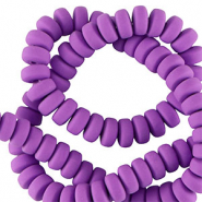Perline di polimero rondella 7mm viola profondo
