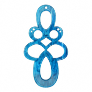 Pendenti in resina barocco blu di prussia