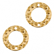 Ciondoli in acciaio inossidabile distanziatore 15mm oro