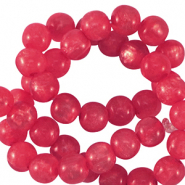 Perline Polaris 4 mm tonda Mosso rosa vivo