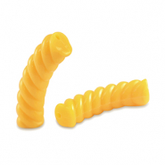 Perline in acrilico tubo spirale giallo spettro