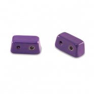 Perline Tile rettangolo viola uva