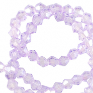 Perline sfaccettate bicone 4mm viola vittoriano