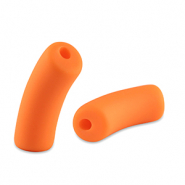Perline in acrilico tubo opaca arancio neon