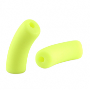 Perline in acrilico tubo opaca giallo neon