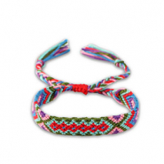 Cavigliere alla moda verde militare-rosa