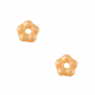 Perline Rep. Ceca fiore 5mm arancio pesca