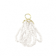 Ciondoli sfaccettati oro-bianco