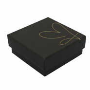 Confezione regalo cuore nero