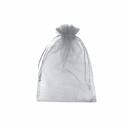 Sacchetti in organza 7x9cm grigio chiaro