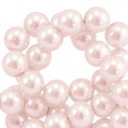 Perline di vetro con effetto perlato 6mm rosa chiaro