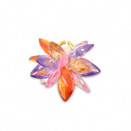 Ciondoli con Zircone fiore multicolore