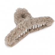 Accessori fermaglio per capelli soffici taupe