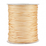 Coda di topo intrecciato 1.5mm giallo vaniglia