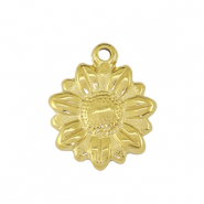 Ciondoli in acciaio inossidabile girasole oro