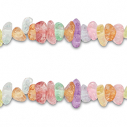 Perline in pietra naturale chips Quarzo trasparente multicolore