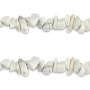 Perline in pietra naturale chips bianco