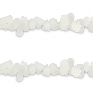 Perline in pietra naturale chips Giada bianco